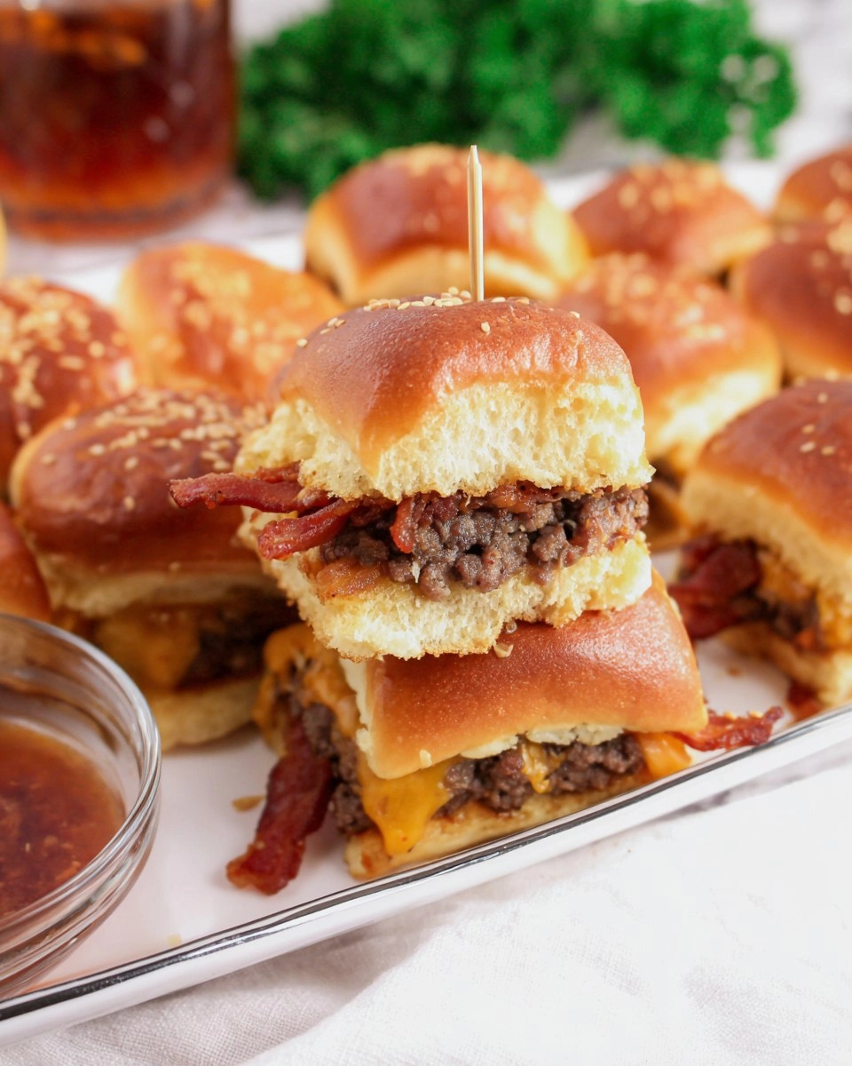 Bacon Cheeseburger Sliders for the Ultimate Party Platter