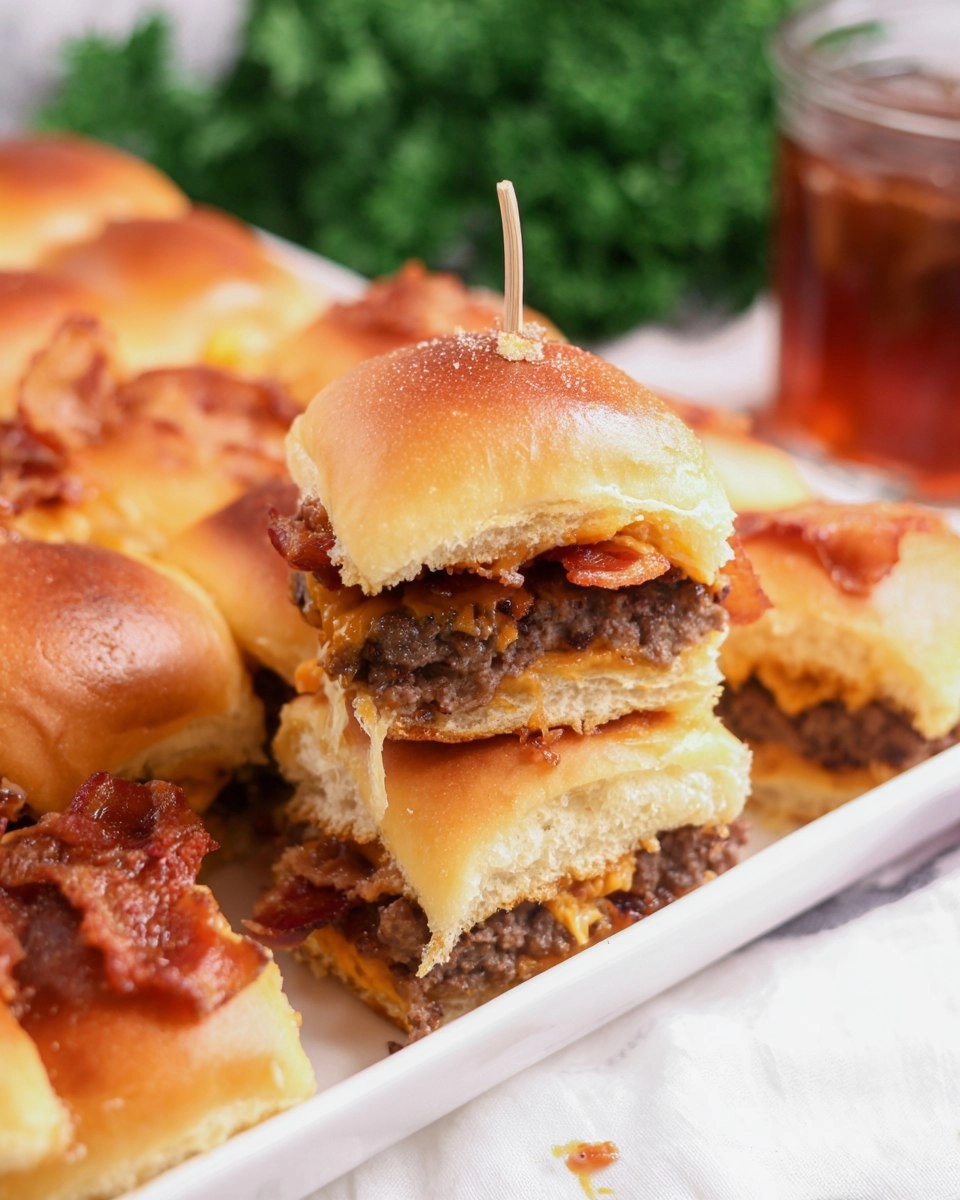 Bacon Cheeseburger Sliders for the Ultimate Party Platter