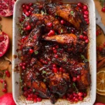 Baked Cranberry Pomegranate Turkey Wings 114 Baked-Cranberry-Pomegranate-Turkey-Wings-Recipe