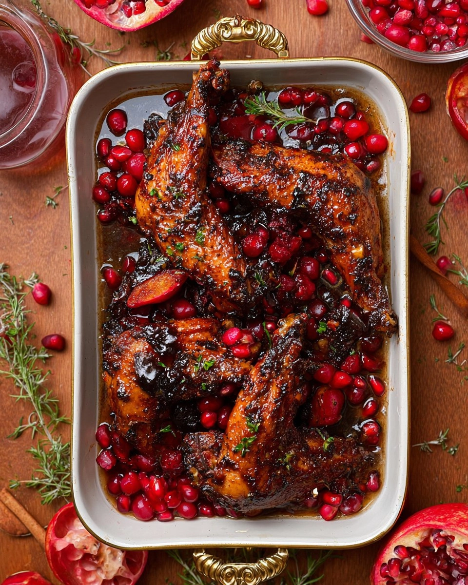 Baked Cranberry Pomegranate Turkey Wings 112 Baked Cranberry Pomegranate Turkey Wings