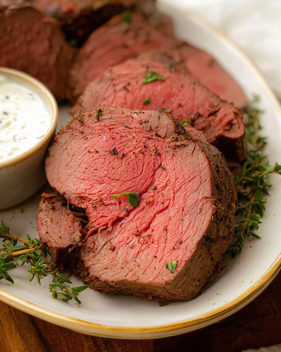 Best Smoked Beef Tenderloin with Creamy Horseradish Sauce