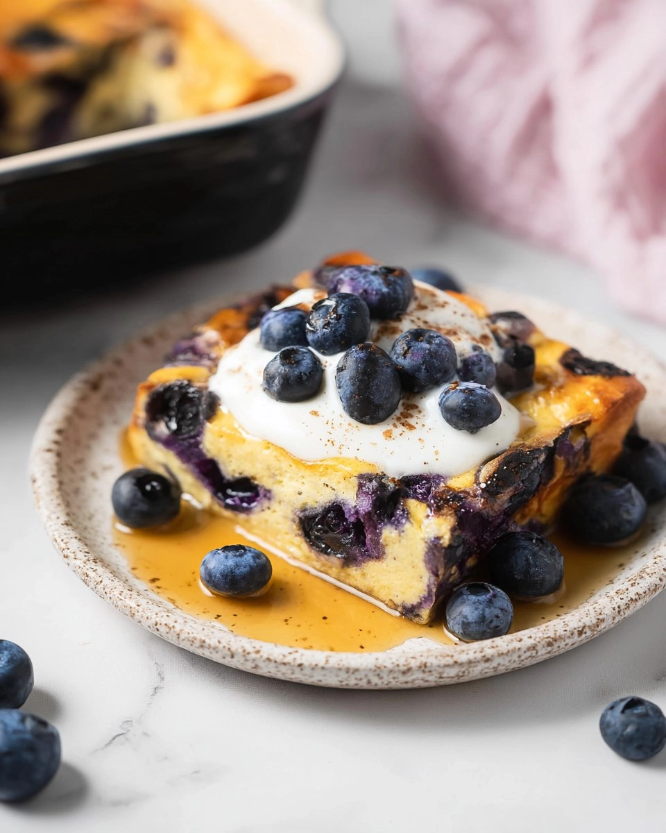 Blueberry Cottage Cheese Breakfast Bake