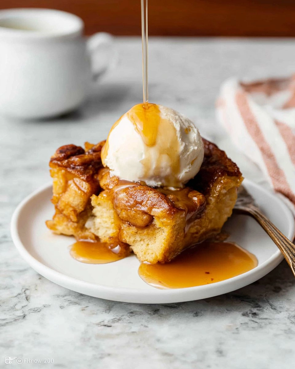Bread Pudding with Butter Rum Sauce