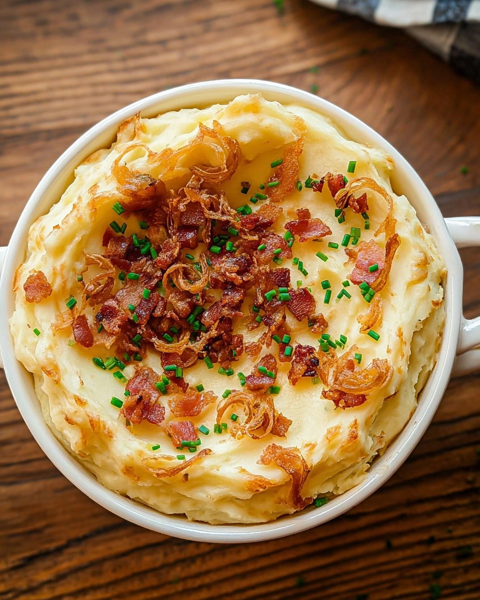 Cheesy-Loaded-Mashed-Potatoes-with-Crispy-Shallots-and-Pancetta-Recipe