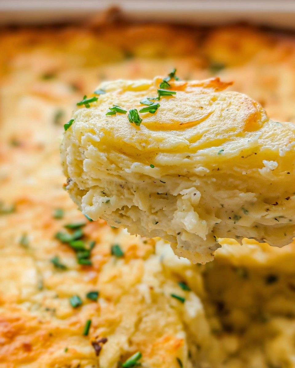 Cheesy Potato Soufflé