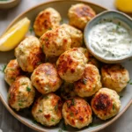 Chicken-Feta-Meatballs-with-Tzatziki-Dip-Recipe