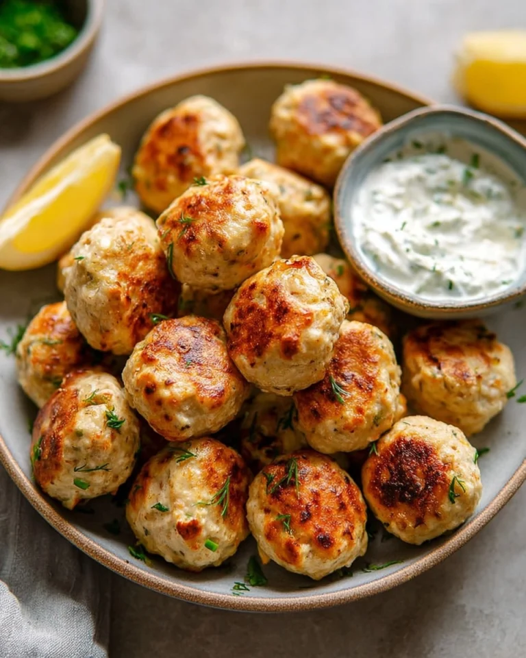 Chicken-Feta-Meatballs-with-Tzatziki-Dip-Recipe