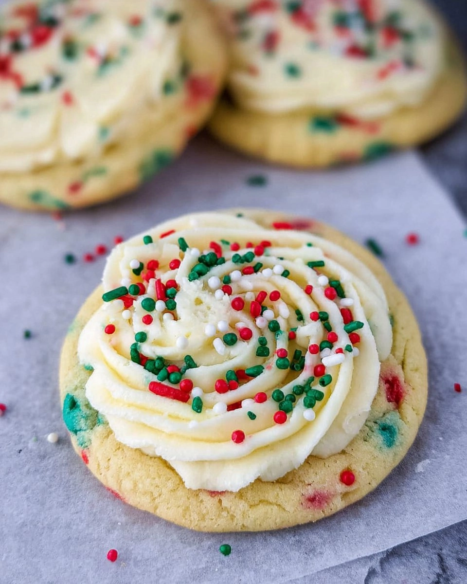 Christmas Cake Batter Cookies