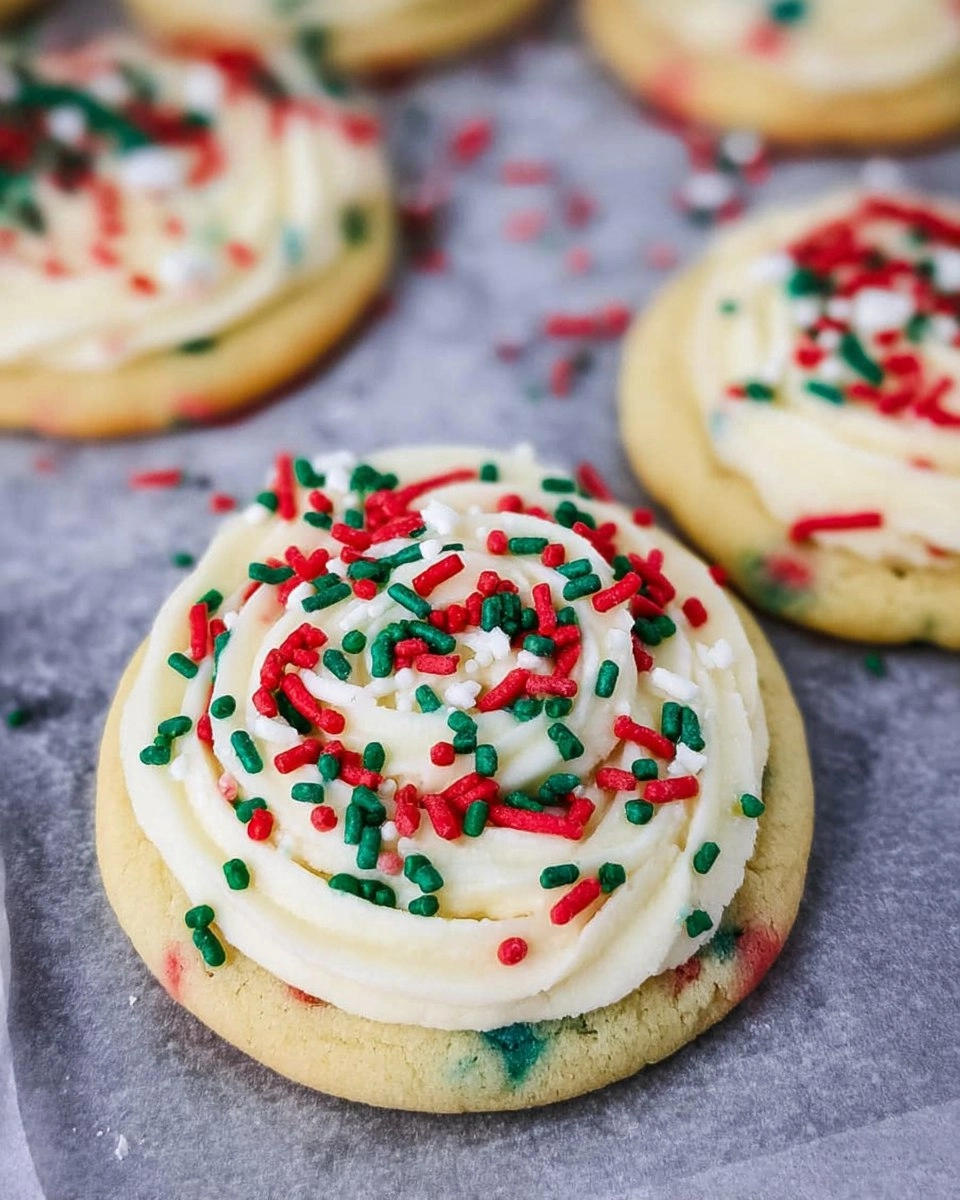 Christmas Cake Batter Cookies