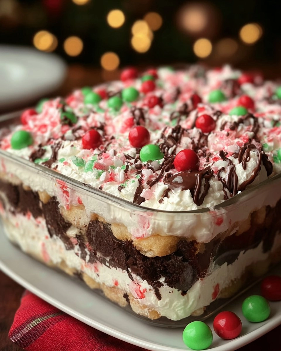 Christmas Cookie Lasagna Dessert