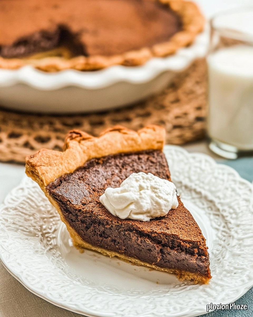 Classic Chocolate Chess Pie