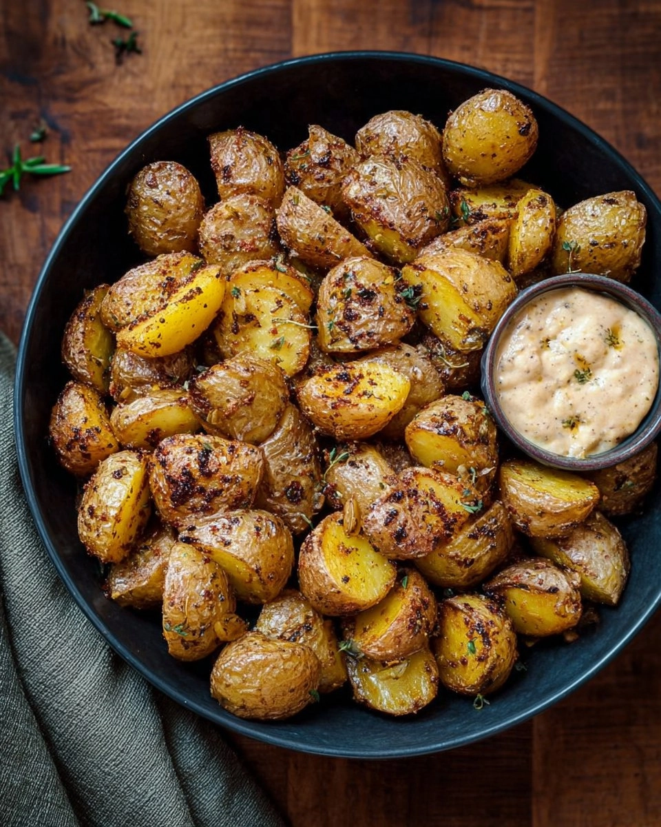 Cowboy Mayo Roasted Potatoes