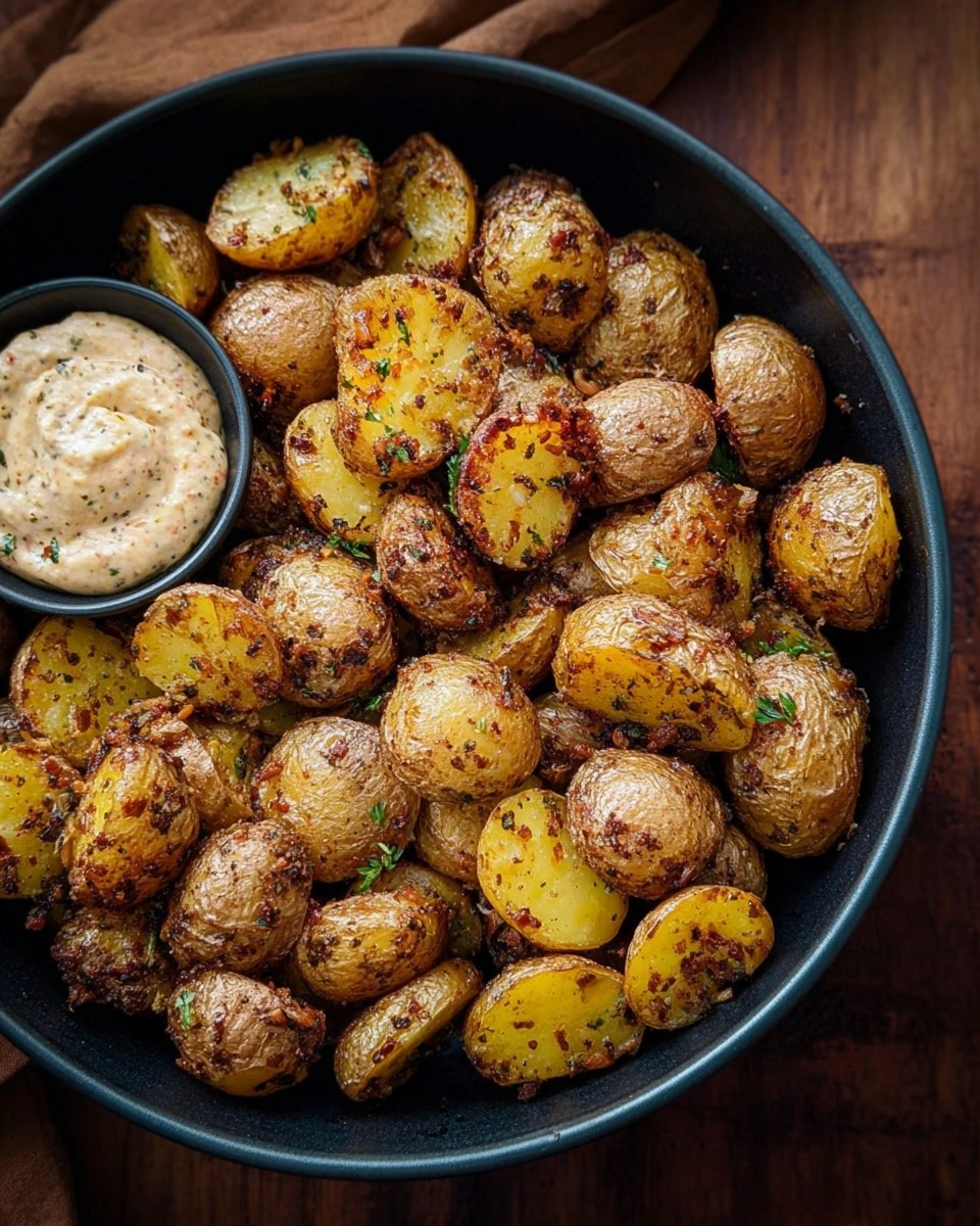 Cowboy Mayo Roasted Potatoes