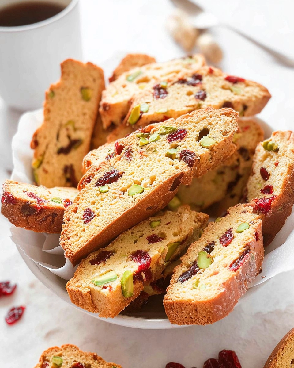 Cranberry Pistachio Biscotti