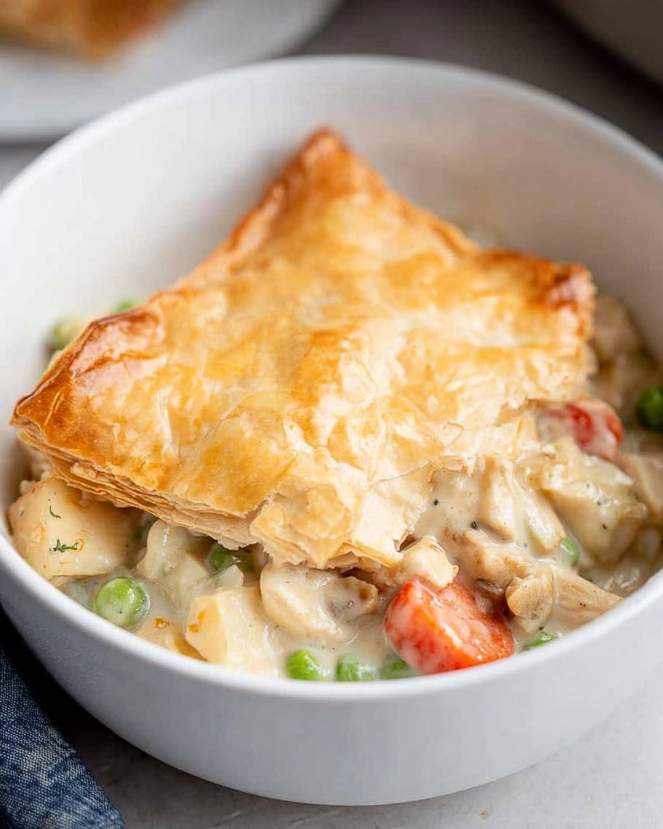 Creamy Chicken Pot Pie with Puff Pastry
