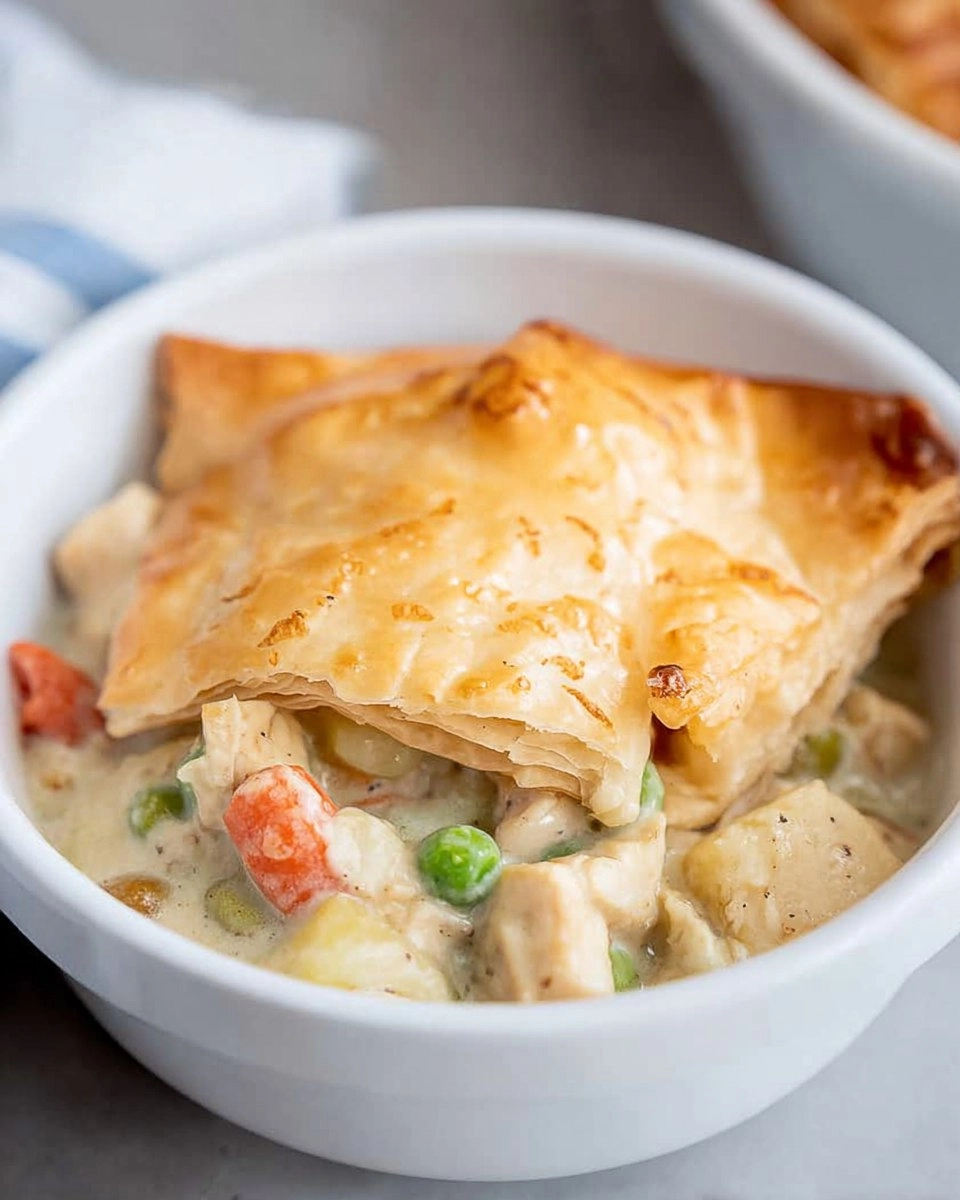 Creamy Chicken Pot Pie with Puff Pastry
