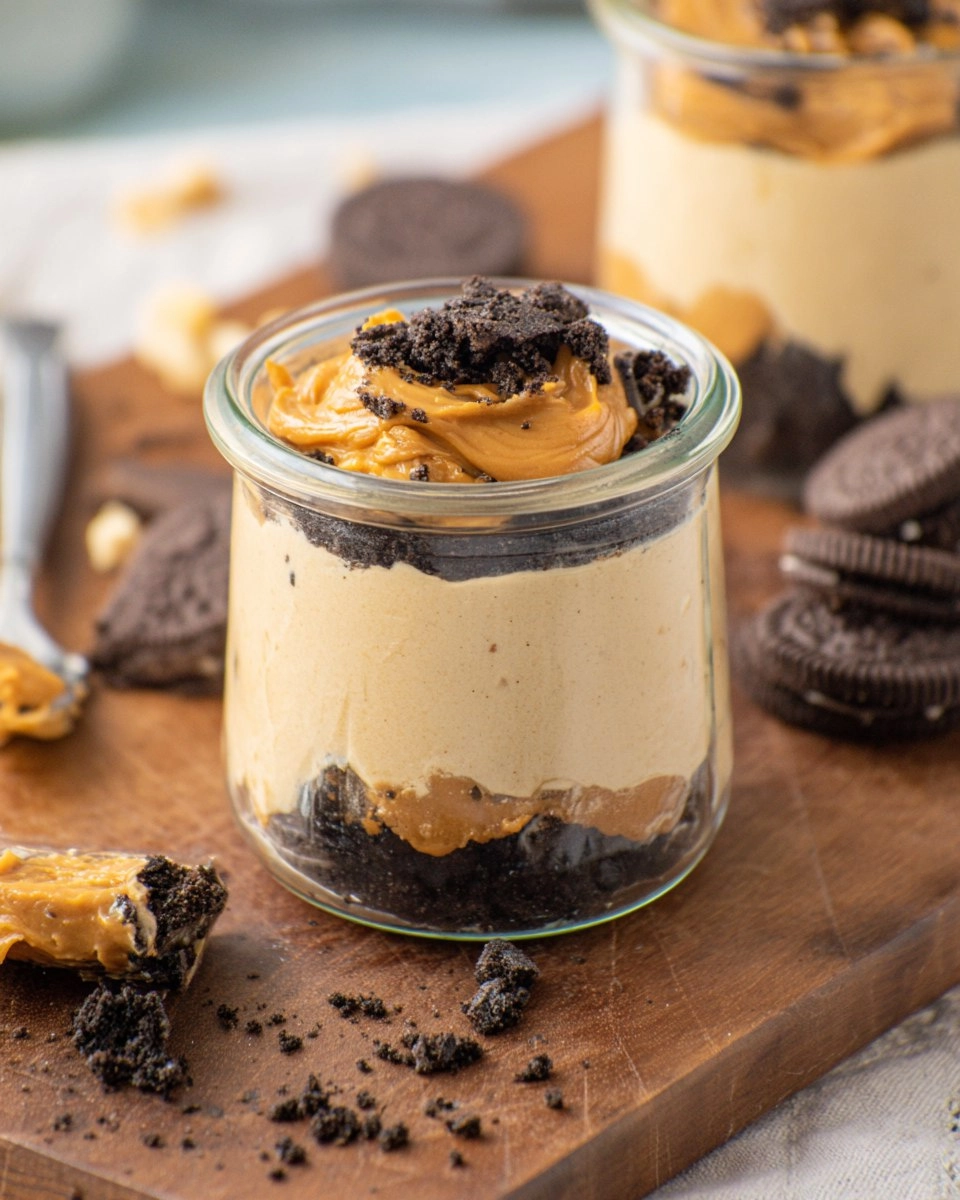 Creamy-Peanut-Butter-Dessert-Cups-with-Oreo-Crumbs-Recipe