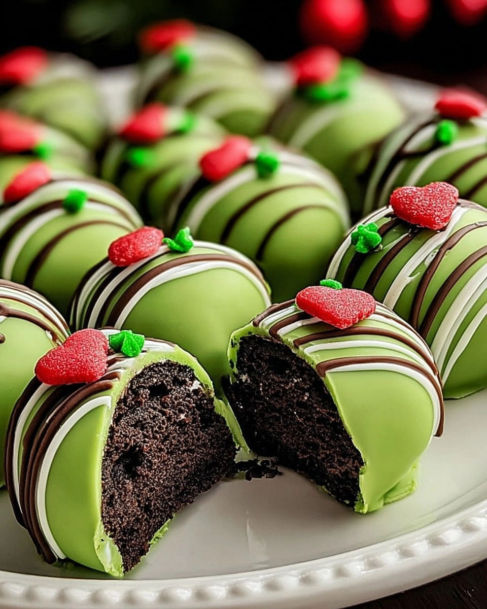 Delicious Grinch Oreo Balls
