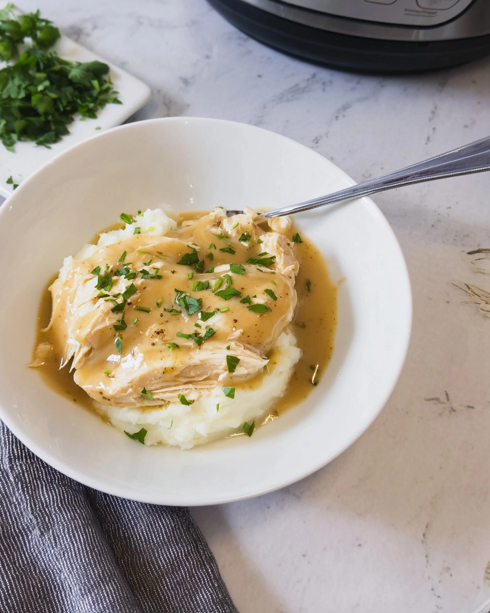Dump-and-Go Crockpot Chicken and Gravy