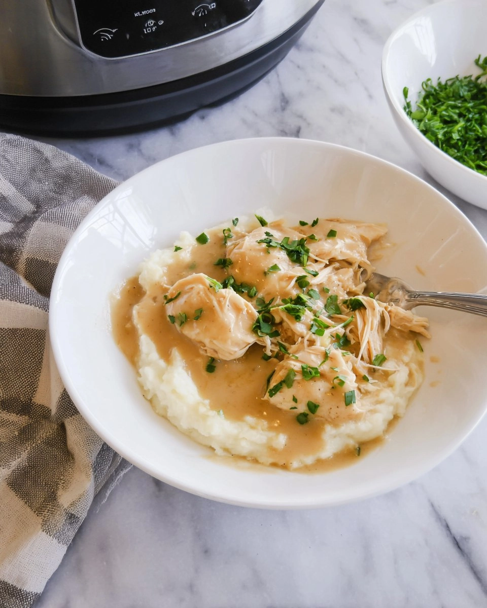Dump-and-Go Crockpot Chicken and Gravy
