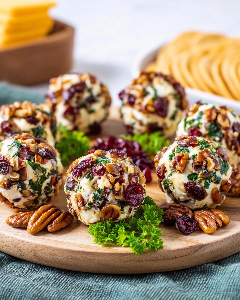Easy Cranberry Pecan Mini Cheese Balls