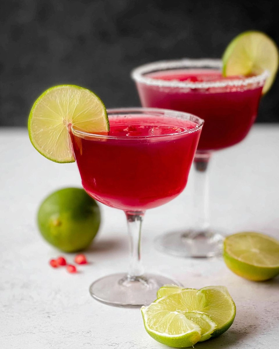 Easy Pomegranate Margaritas