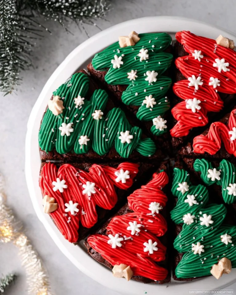 Frosted-Christmas-Brownies-Recipe