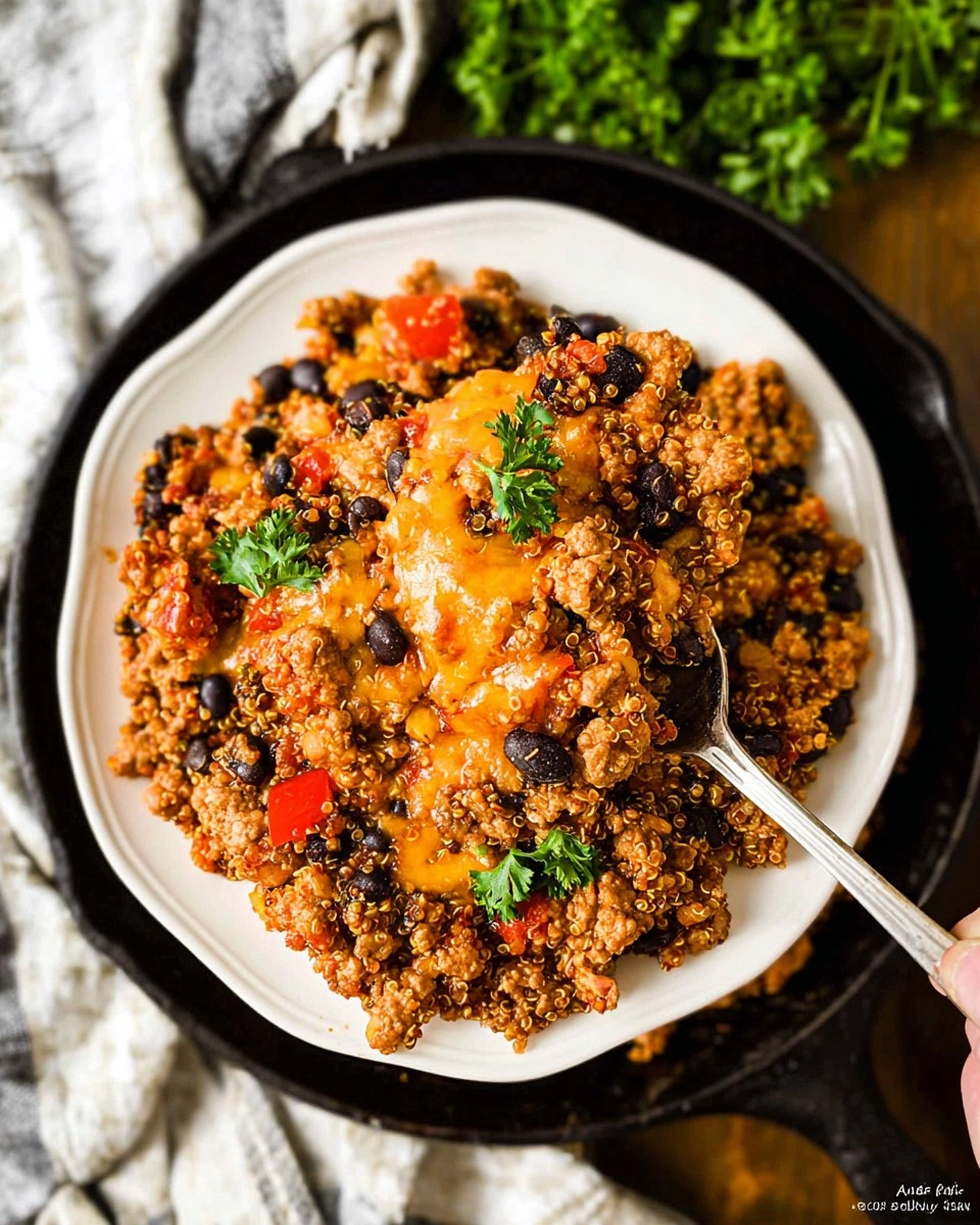Ground Turkey Quinoa Skillet