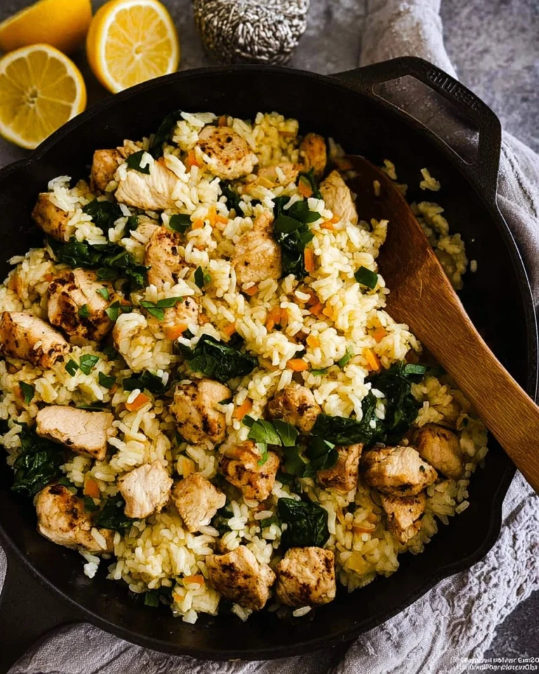 Lemon-Chicken-Rice-Skillet-Recipe