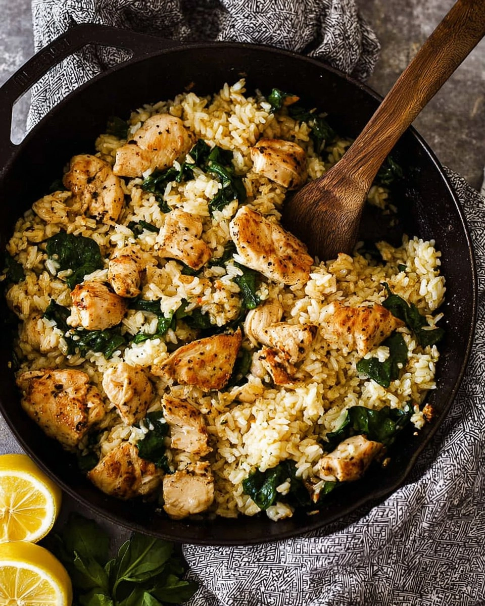 Lemon Chicken Rice Skillet