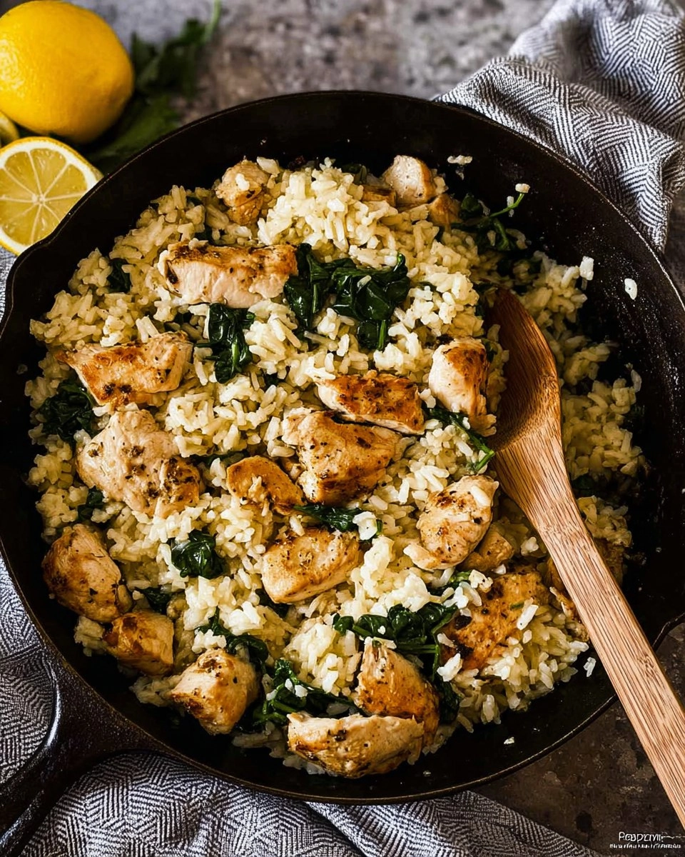 Lemon Chicken Rice Skillet