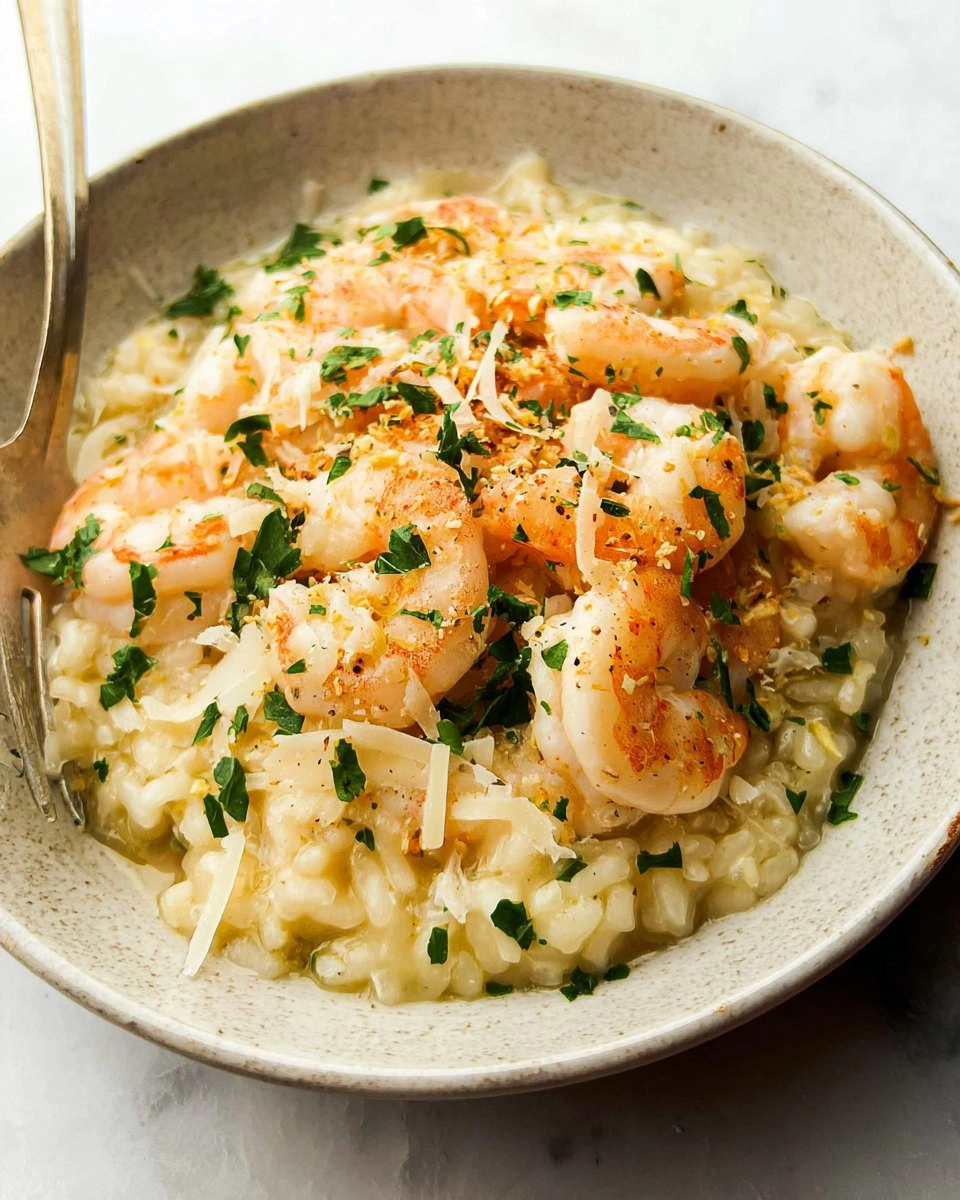 Lemon Garlic Shrimp Risotto