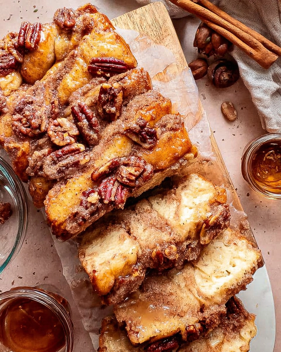 Maple Pecan Cinnamon Pull Apart Bread