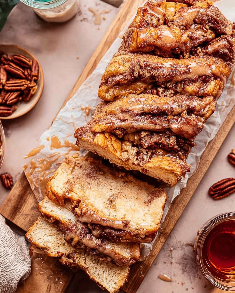 Maple Pecan Cinnamon Pull Apart Bread