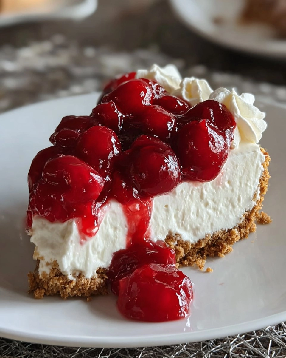 No-Bake Cherry Cheesecake