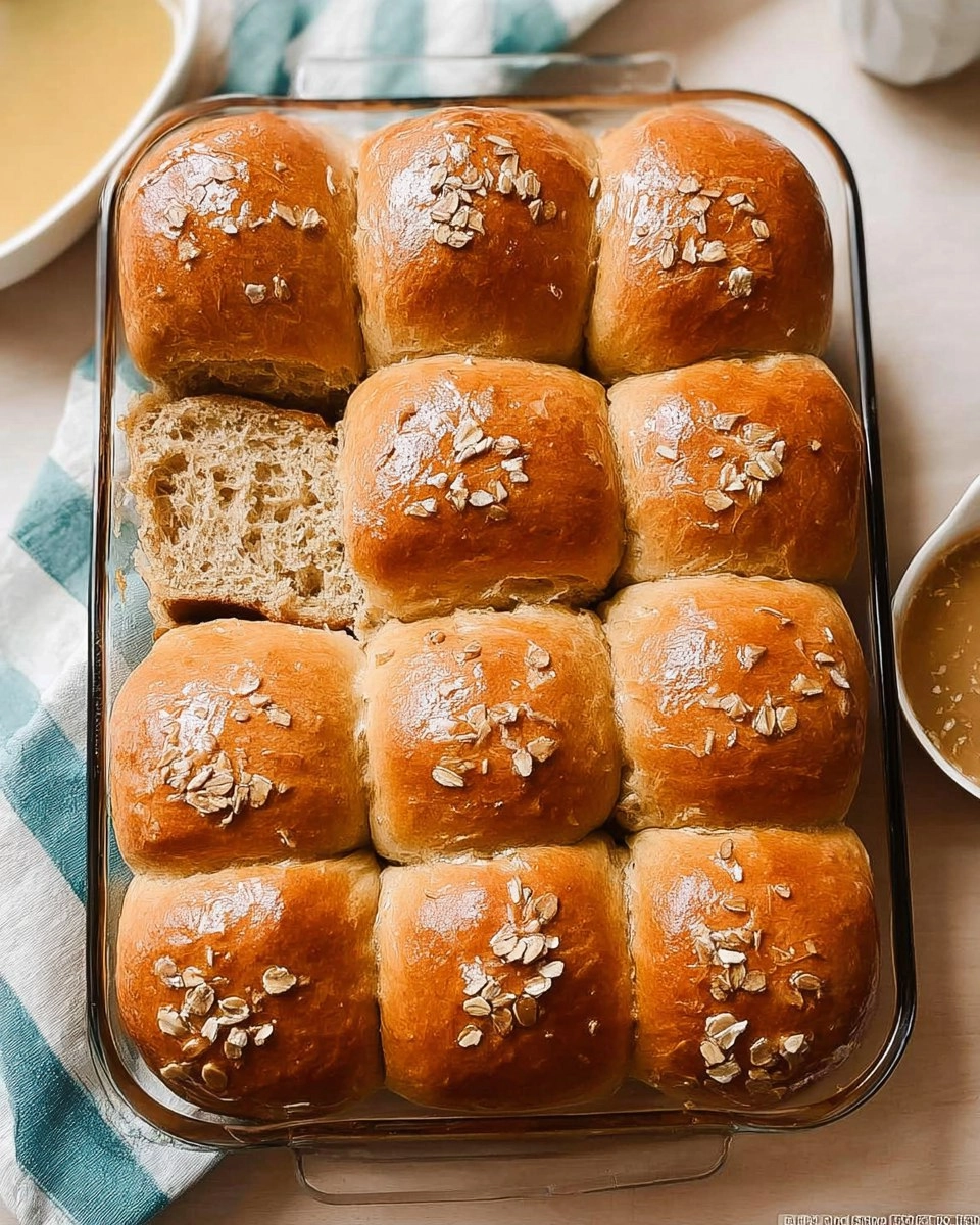 Oatmeal Molasses Dinner Rolls