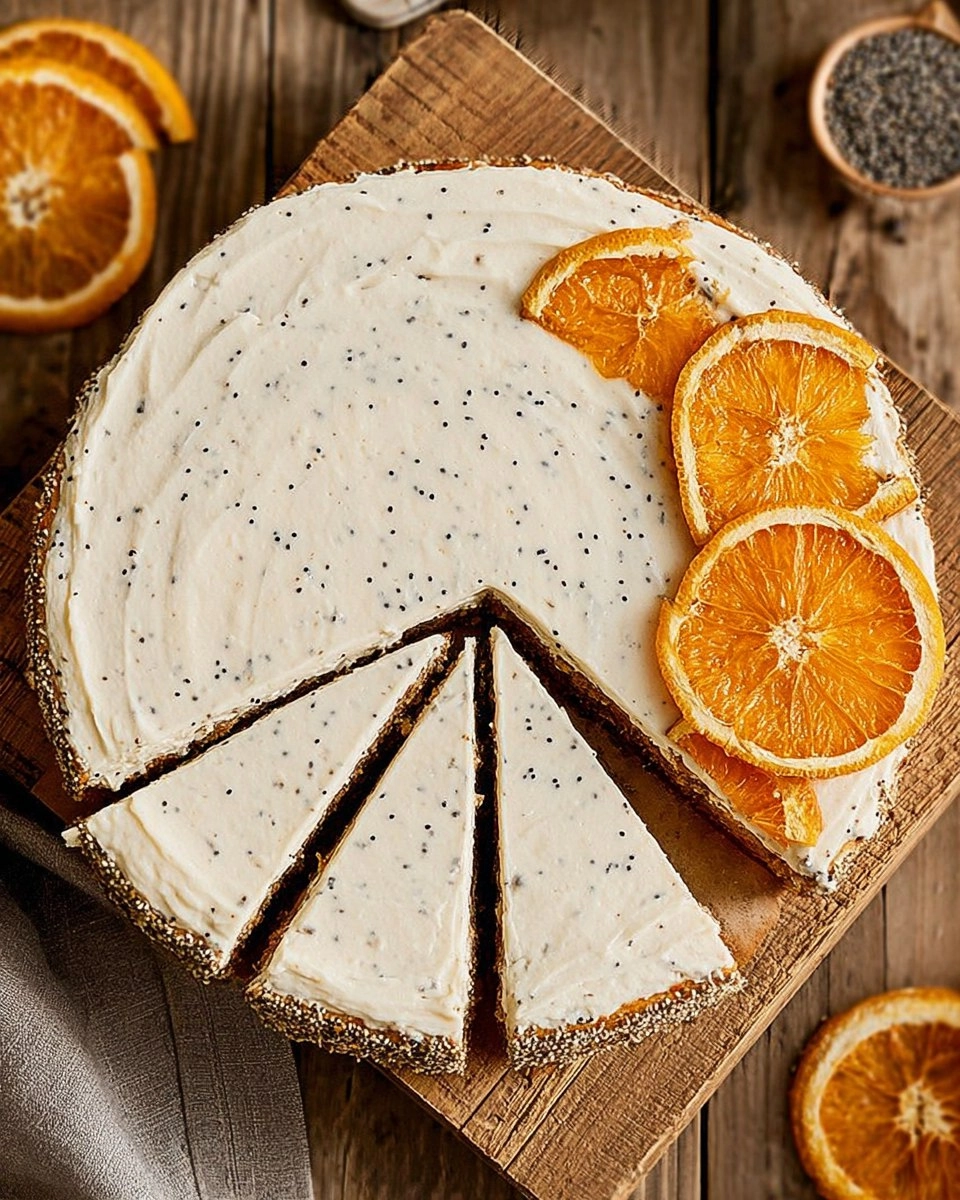 Orange Poppyseed Cake with Cream Cheese Frosting 132 Orange Poppyseed Cake with Cream Cheese Frosting