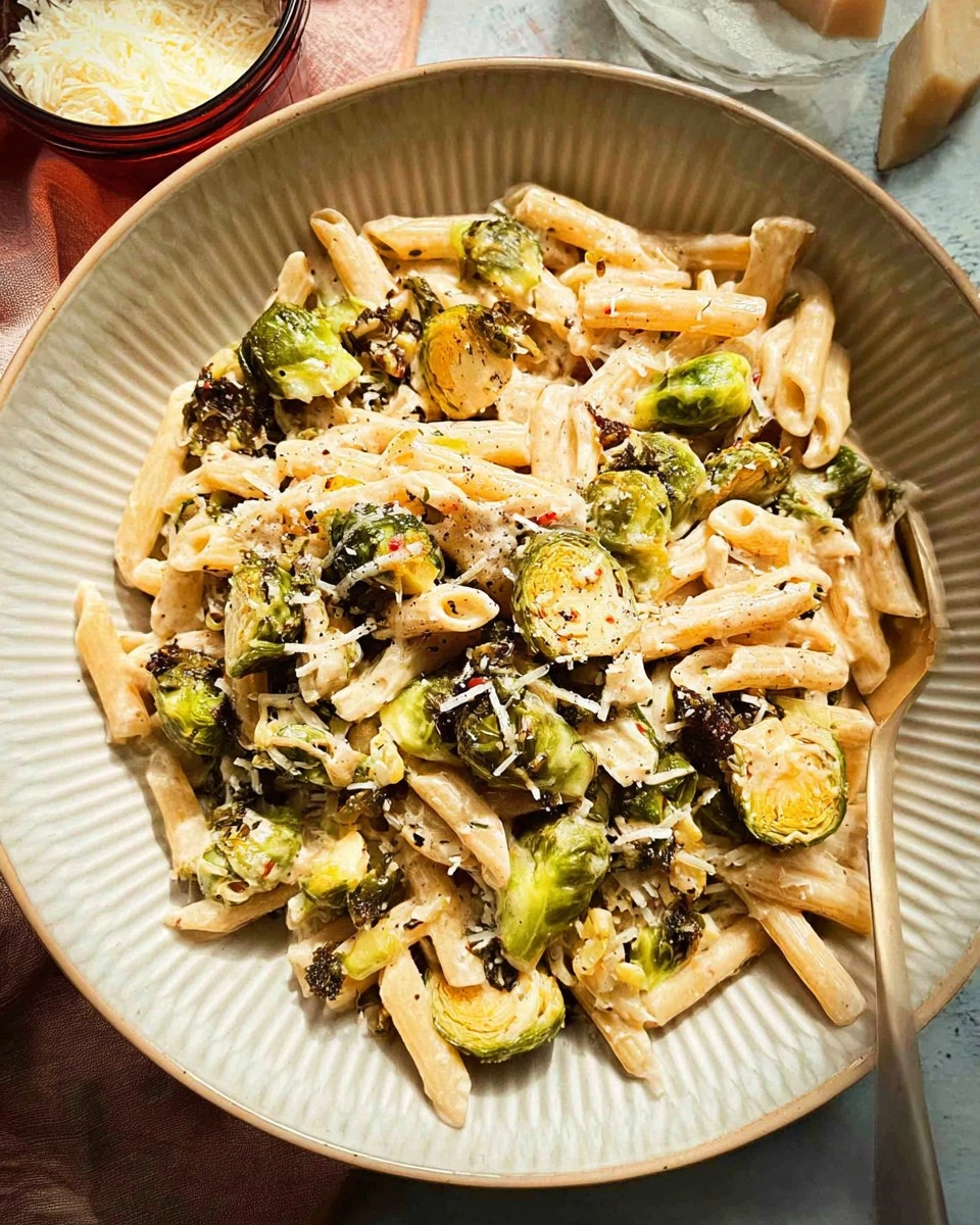 Roasted Brussels Sprouts Pasta