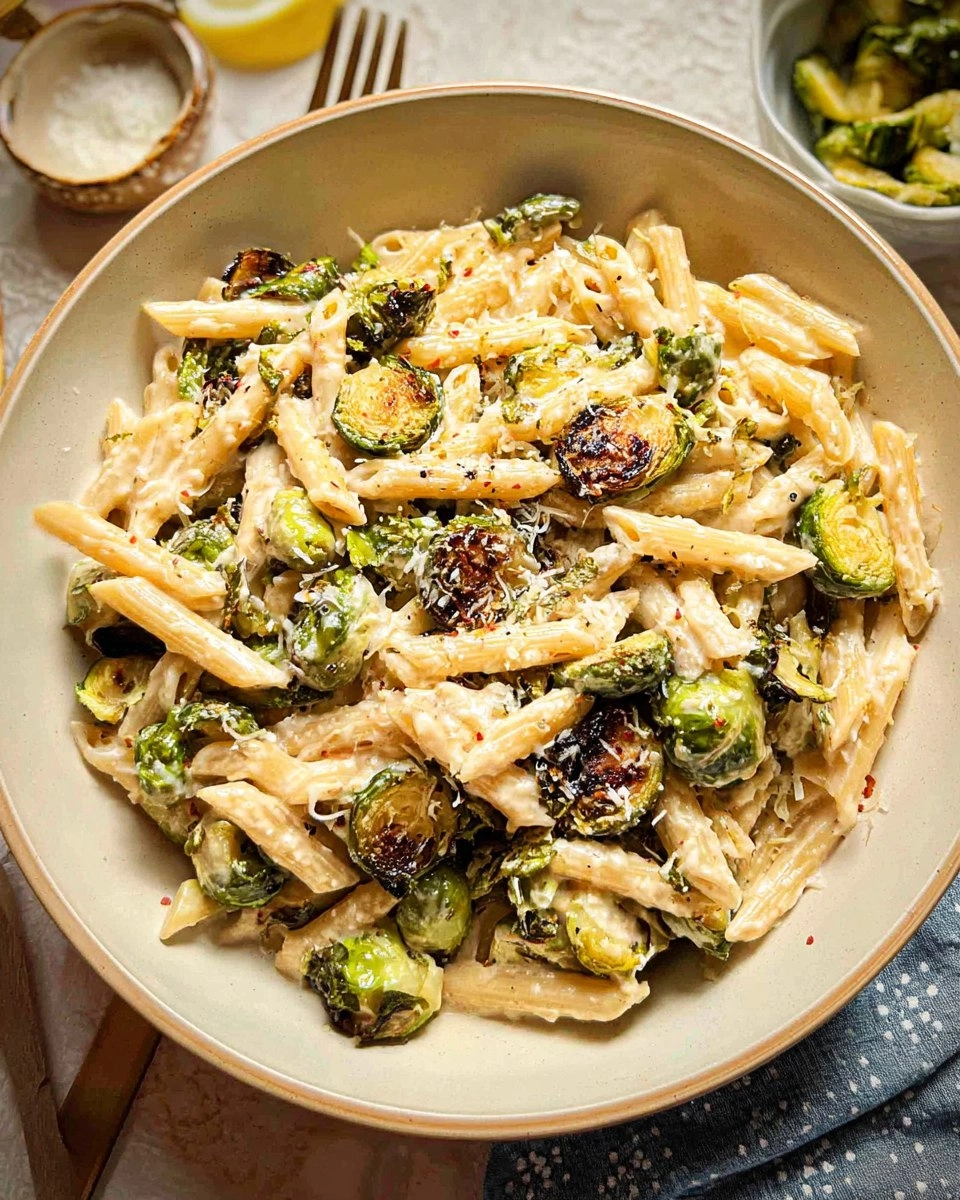 Roasted Brussels Sprouts Pasta