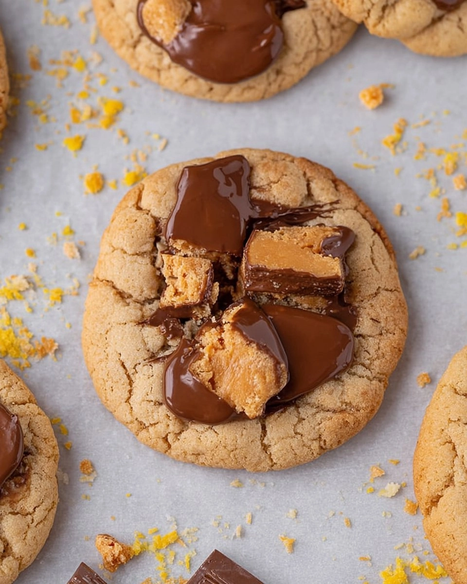 Soft & Chewy Crumbl Butterfinger Cookies Copycat 107 Soft & Chewy Crumbl Butterfinger Cookies Copycat