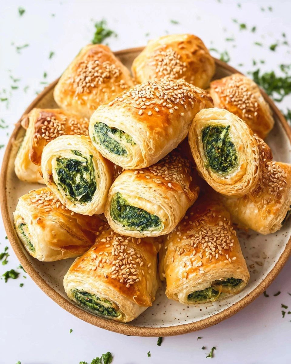 Spinach Puff Pastry Appetizer