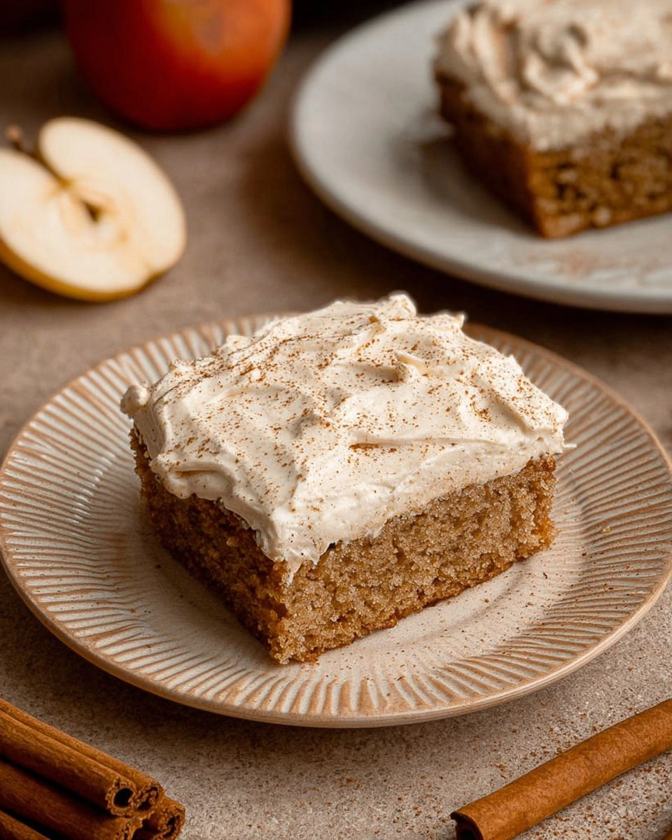 Vegan Apple Cake with Cinnamon Cream Cheese Frosting