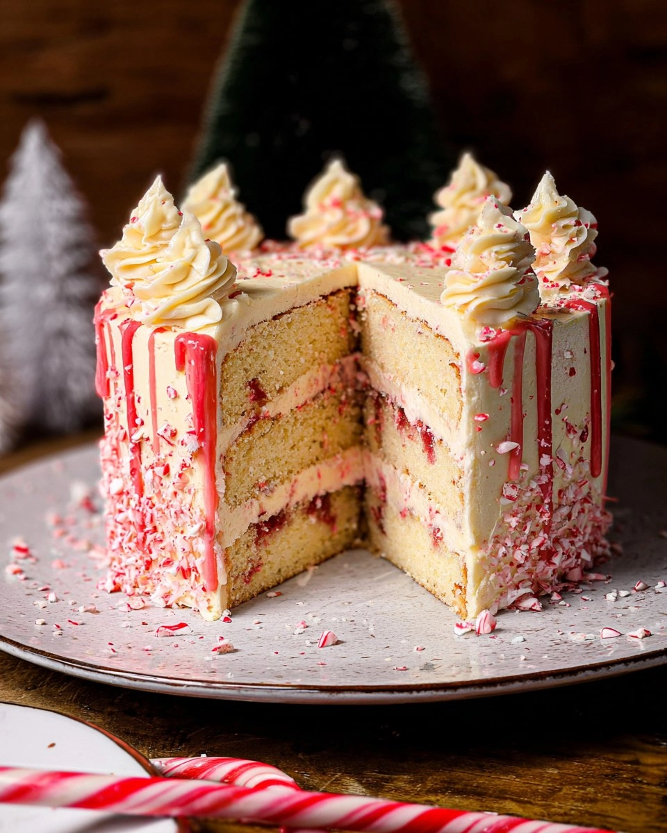 White Chocolate Peppermint Cake