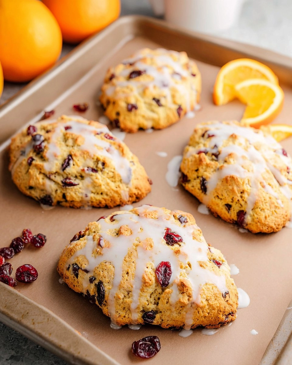 Almond Flour Cranberry Orange Scones