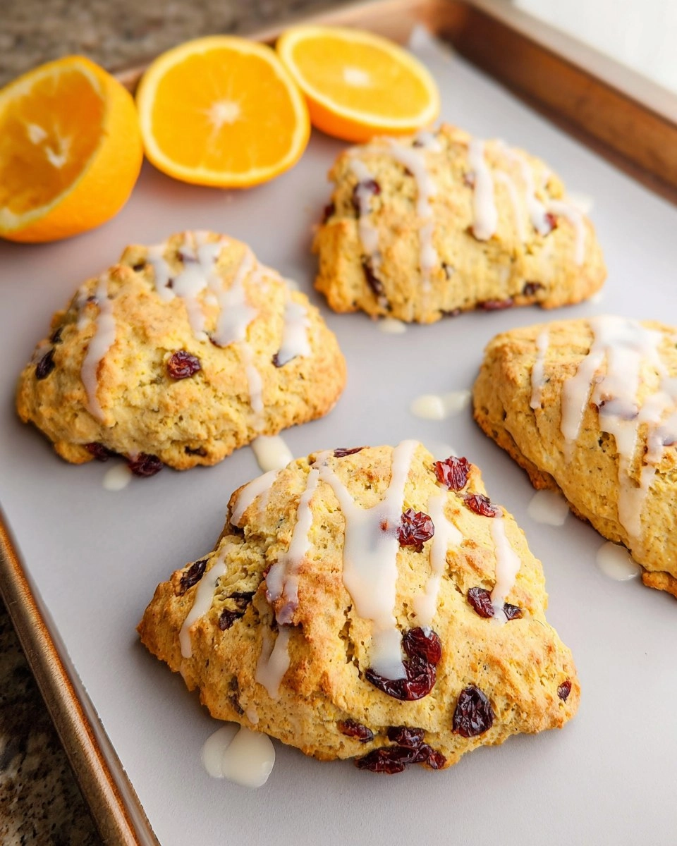 Almond Flour Cranberry Orange Scones
