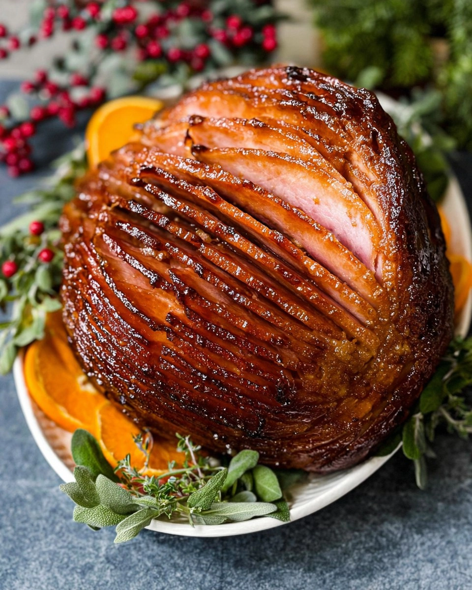 Baked Ham with Brown Sugar Glaze 93 Baked Ham with Brown Sugar Glaze