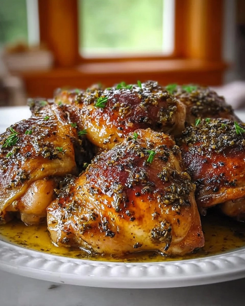 Brown Sugar Dijon Chicken Thighs