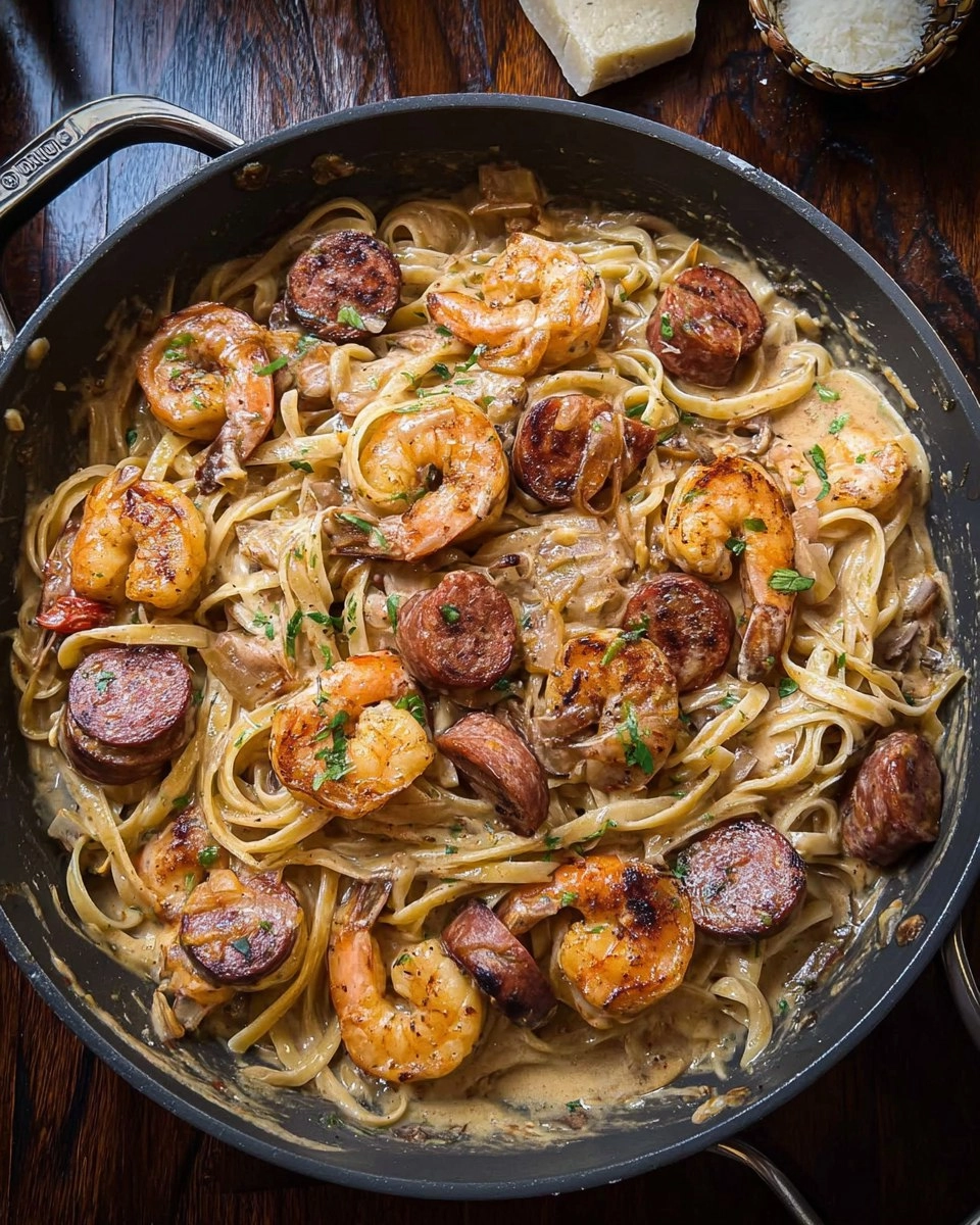 Cajun-Shrimp-and-Sausage-Pasta-Recipe