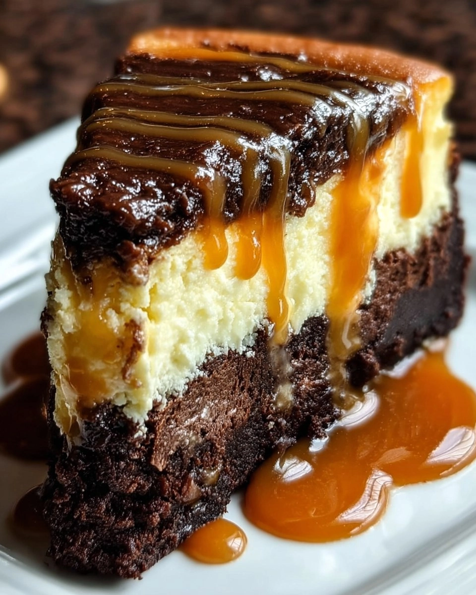 Caramel Brownie Cheesecake Bliss