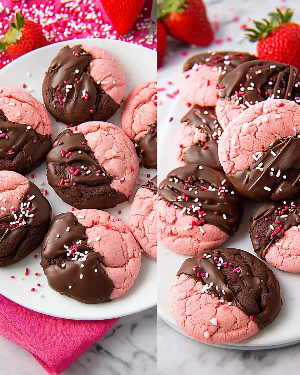 Chocolate Covered Strawberry Cookies Perfect For Your Sweetheart